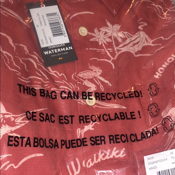 🆕Quiksilver Waterman Town All Day Short Sleeve - Picture 5 of 5